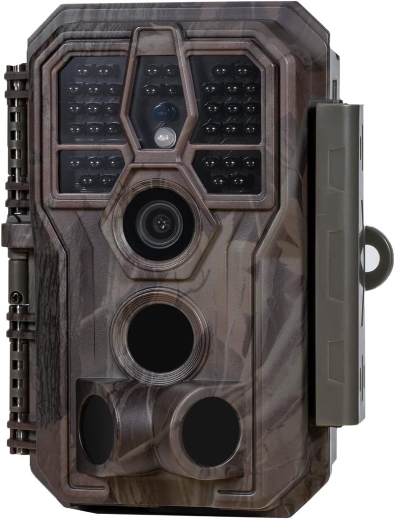 GardePro E5S Trail Camera (Non-Cellular, Non-WiFi), 64MP Photo & 1296P HD Video, 0.1s Trigger, 100ft No-Glow Night Vision, Motion Activated Wildlife Camera - Image 1